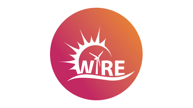 Wire Logo White On Red Round 625X350